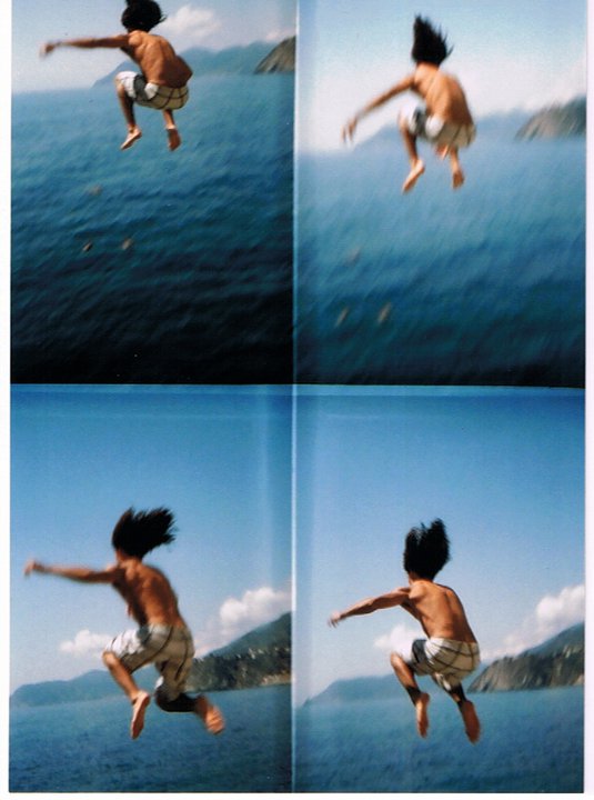 Jumping at Cinque Terre